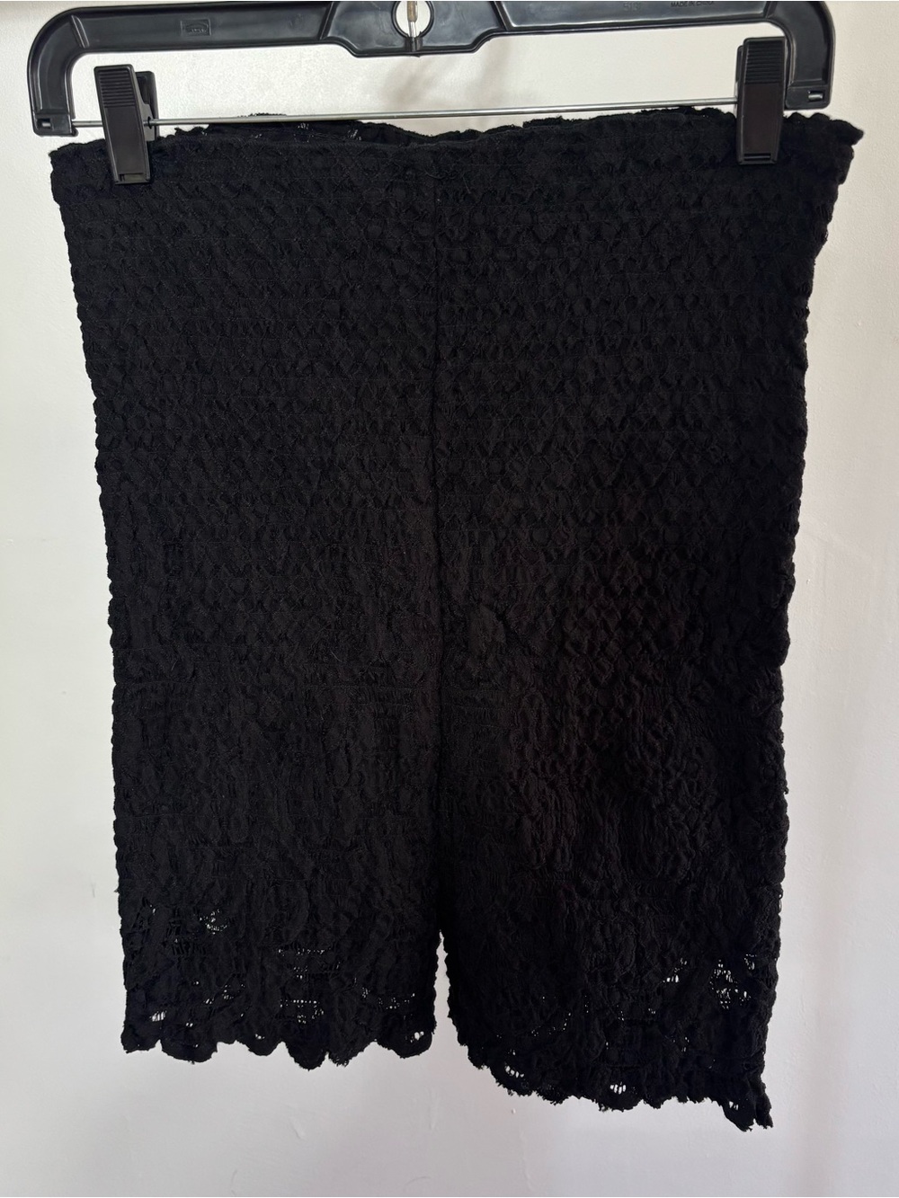 Free People FP One Black Lace Bermuda Shorts XL Boho Crochet